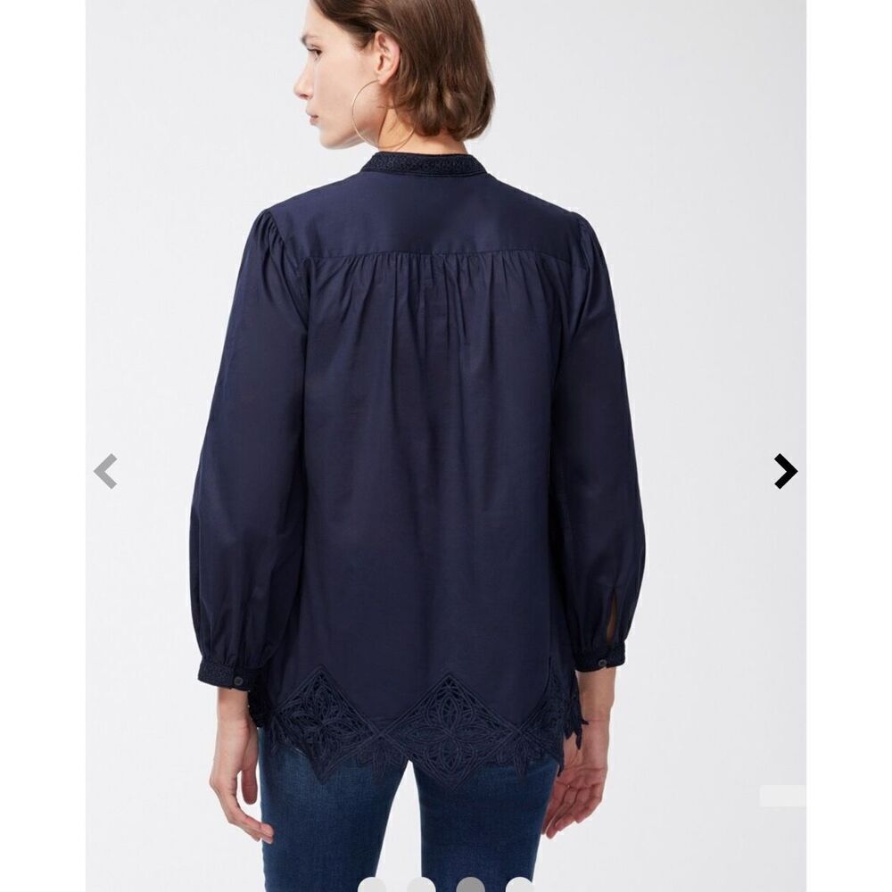 Chicos Lace Edge Blouse - Picture 2 of 11